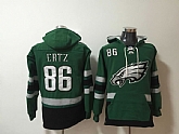 Nike Eagles 86 Zach Ertz Green All Stitched Hooded Sweatshirt,baseball caps,new era cap wholesale,wholesale hats